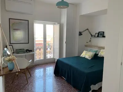 Letto o letti in una camera di Casa VerbaVolant