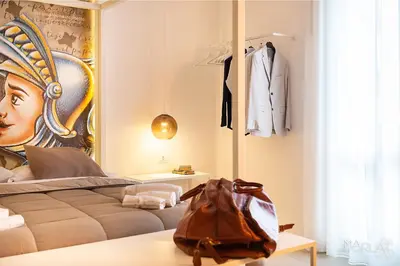Letto o letti in una camera di Marla's boutique rooms