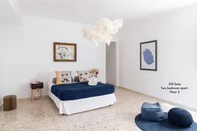 Letto o letti in una camera di Appartamenti di Casa VerbaVolant