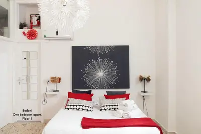 Letto o letti in una camera di Appartamenti di Casa VerbaVolant
