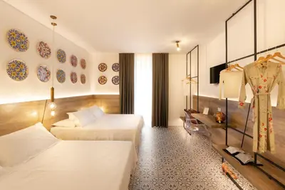 Letto o letti in una camera di Filinona B&B