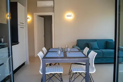 Area soggiorno di Gelone Rooftop and Suites
