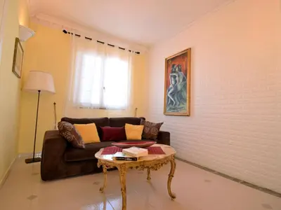 Area soggiorno di Apartment White Pool by Interhome