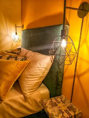 Letto o letti in una camera di Cortile Pace