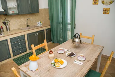 Cucina o angolo cottura di Archimedes House