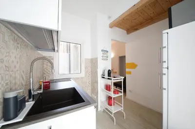 Cucina o angolo cottura di AGATOCLEY, ai piedi di Ortigia
