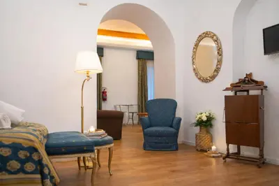 Area soggiorno di Nerello Suites and Rooms