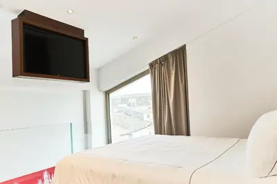 Letto o letti in una camera di Palazzo Salomone