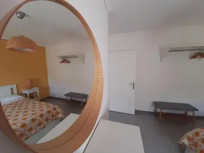 Letto o letti in una camera di Aquila Sveva Domus