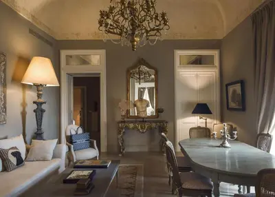 Area soggiorno di Seven Rooms Villadorata