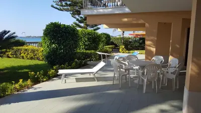 Balcone o terrazza di Villa Sogno sulla Spiaggia
