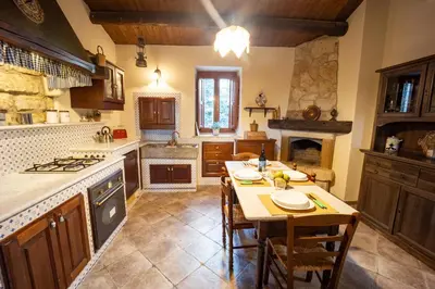 Cucina o angolo cottura di Casale Della Contea