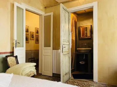 Letto o letti in una camera di Il Salotto di Maria Pia