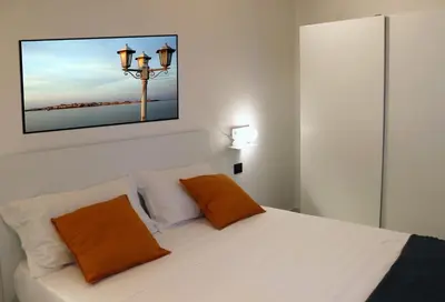 Letto o letti in una camera di Casa Gaudì