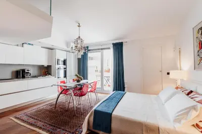 Letto o letti in una camera di La Scala Verde