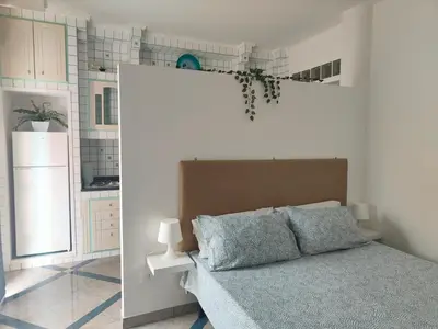 Letto o letti in una camera di Casa Spadaro