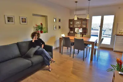 Area soggiorno di Badia Apartment