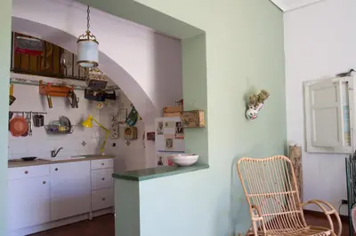 Cucina o angolo cottura di Casa verde Dafni
