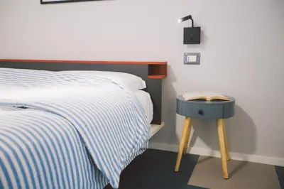 Letto o letti in una camera di New apartment with patio