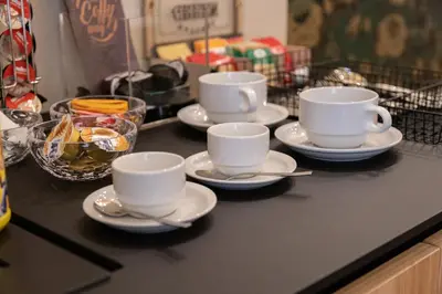 Set per la preparazione di tè e caffè presso B&B Palazzo Perrotta