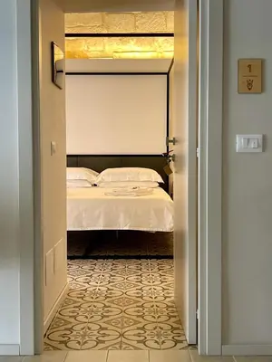 Letto o letti in una camera di Moronero