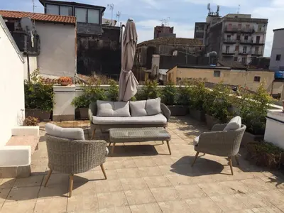 Area soggiorno di Old Catania Terrace