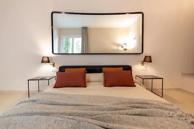 Letto o letti in una camera di Aurispa 143 con piscina Noto centro
