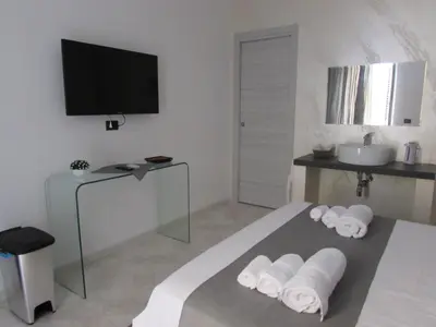 Letto o letti in una camera di B&B CryAgo