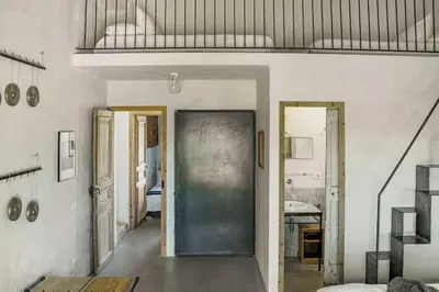 Letto o letti in una camera di Casa Balat