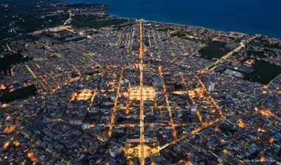 Vista aerea di Gray Pearl House