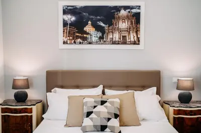 Letto o letti in una camera di B&B Stramondo