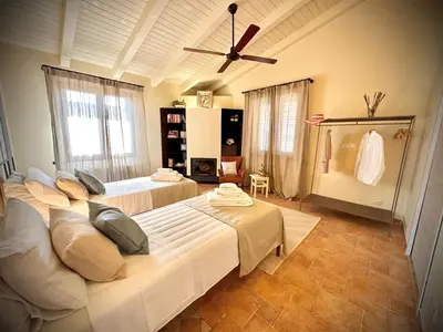 Letto o letti in una camera di Nido al Lido