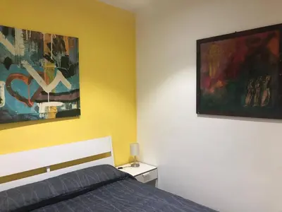 Letto o letti in una camera di Villa by the sea - in full relaxation - Air conditioned - Wi-fi