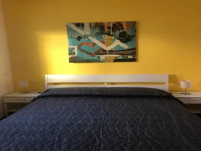 Letto o letti in una camera di Villa by the sea - in full relaxation - Air conditioned - Wi-fi