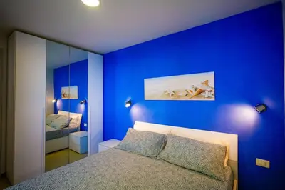 Letto o letti in una camera di I Tri Scogghi , Villa sul Mare