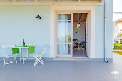 Patio o area all'aperto di Beach Front Villas