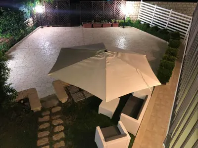 Patio o area all'aperto di Charming apartment in Lido di Noto with fenced garden