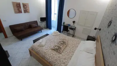 Letto o letti in una camera di Casa Barocco Catania