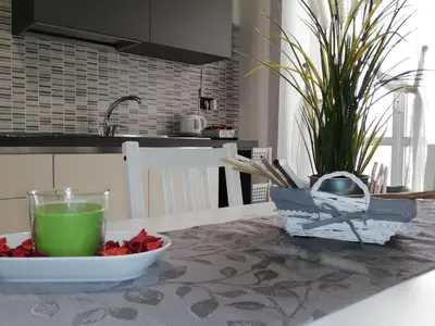 Cucina o angolo cottura di AliceA apartment in Siracusa Centre Green View