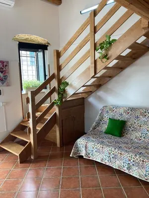 Letto o letti in una camera di Casa ro cori, 10 minuti a piedi dalla Cattedrale