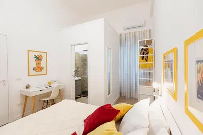 Letto o letti in una camera di Les Amis