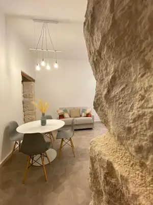Area soggiorno di Casa Maria ampio appartamento per famiglie vicino Ortigia