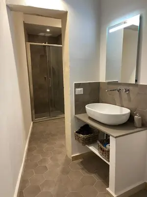 Bagno di Casa Maria ampio appartamento per famiglie vicino Ortigia