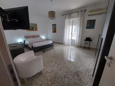 Letto o letti in una camera di Casa Annalisa