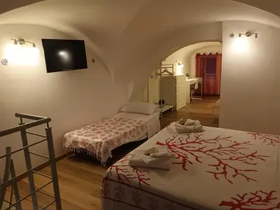 Letto o letti in una camera di I 3 Principi Al Mulino