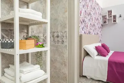 Letto o letti in una camera di Sicily house
