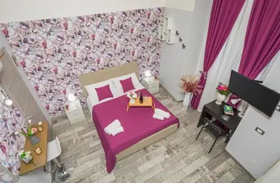 Letto o letti in una camera di Sicily house