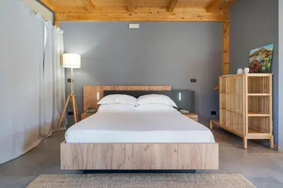 Letto o letti in una camera di Caponegro