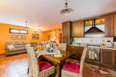 Area soggiorno di Sealand house near the sandy beach, parking & wifi