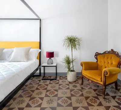 Letto o letti in una camera di MYMOON Val di Noto